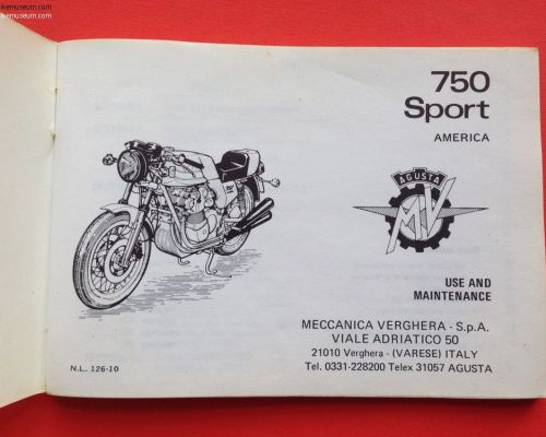 MV Agusta 750 America  