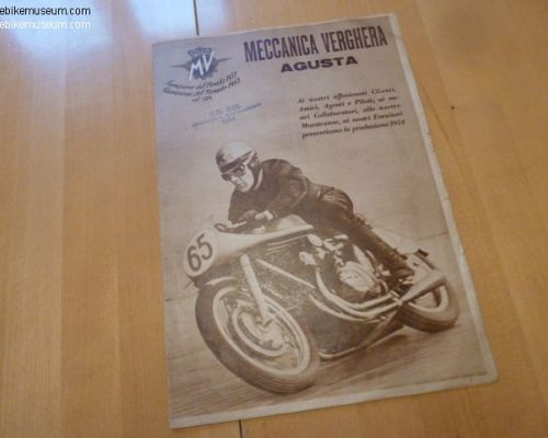 MV Agusta Brochure newspaper MV 1952 53  