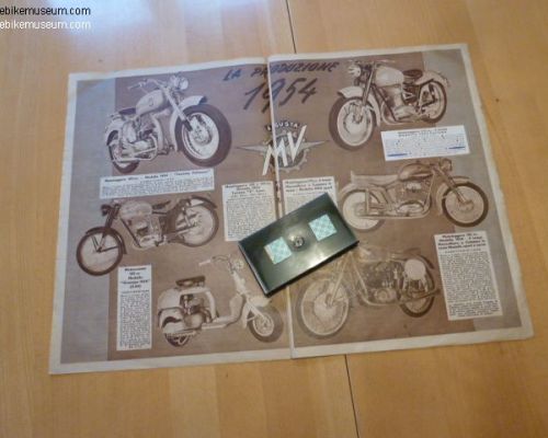 MV Agusta Brochure newspaper MV 1952 53  