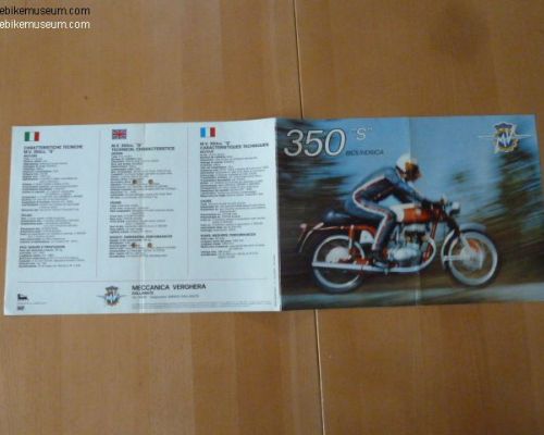 MV Agusta 350S, Sport Brochure Original  