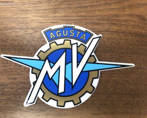 MV Agusta 1970s MV AGUSTA original tank sticker  