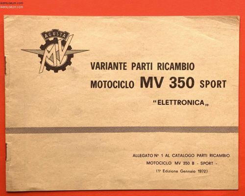 MV Agusta 350 B Sport Electronica  